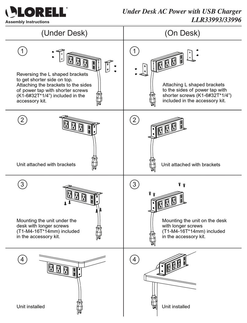 Lorell LLR33993 Assembly instructions