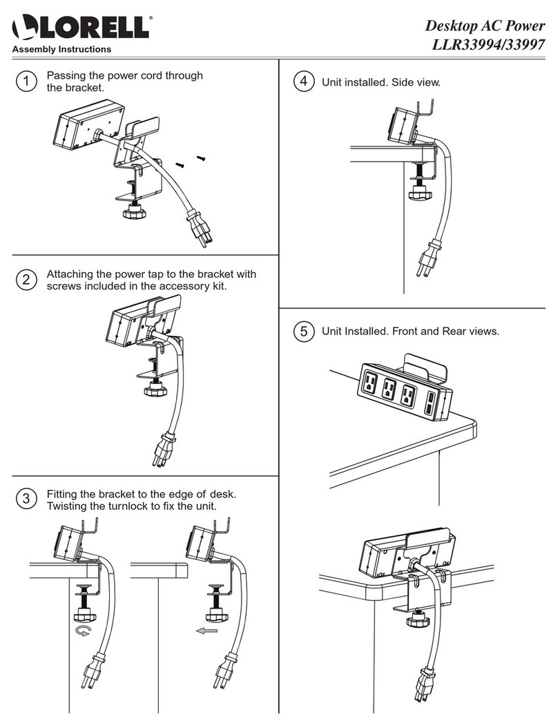 Lorell 59607 Assembly instructions