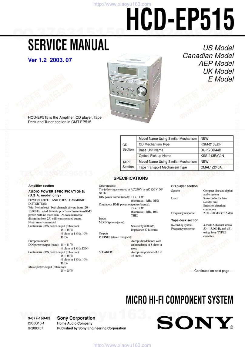 Sony HCD-EP515 User manual