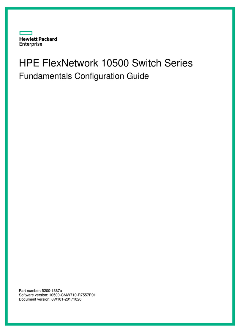 HP Enterprise FlexNetwork 10500 Series User manual