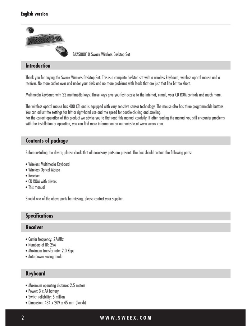 SWEEX EA2500010 User manual