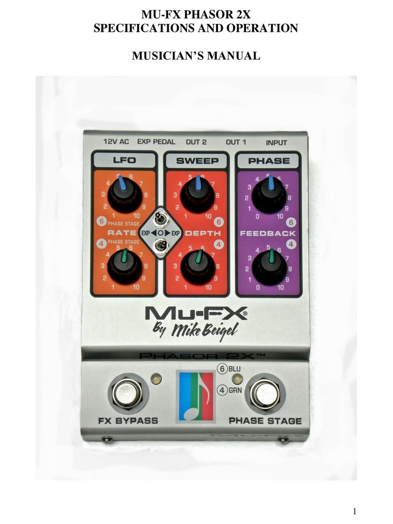 MU-FX MU-FX PHASOR 2X Specification and operation