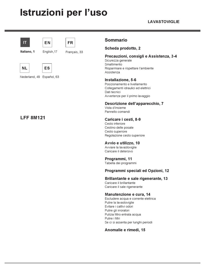 Hotpoint Ariston LFF 8M121 User manual