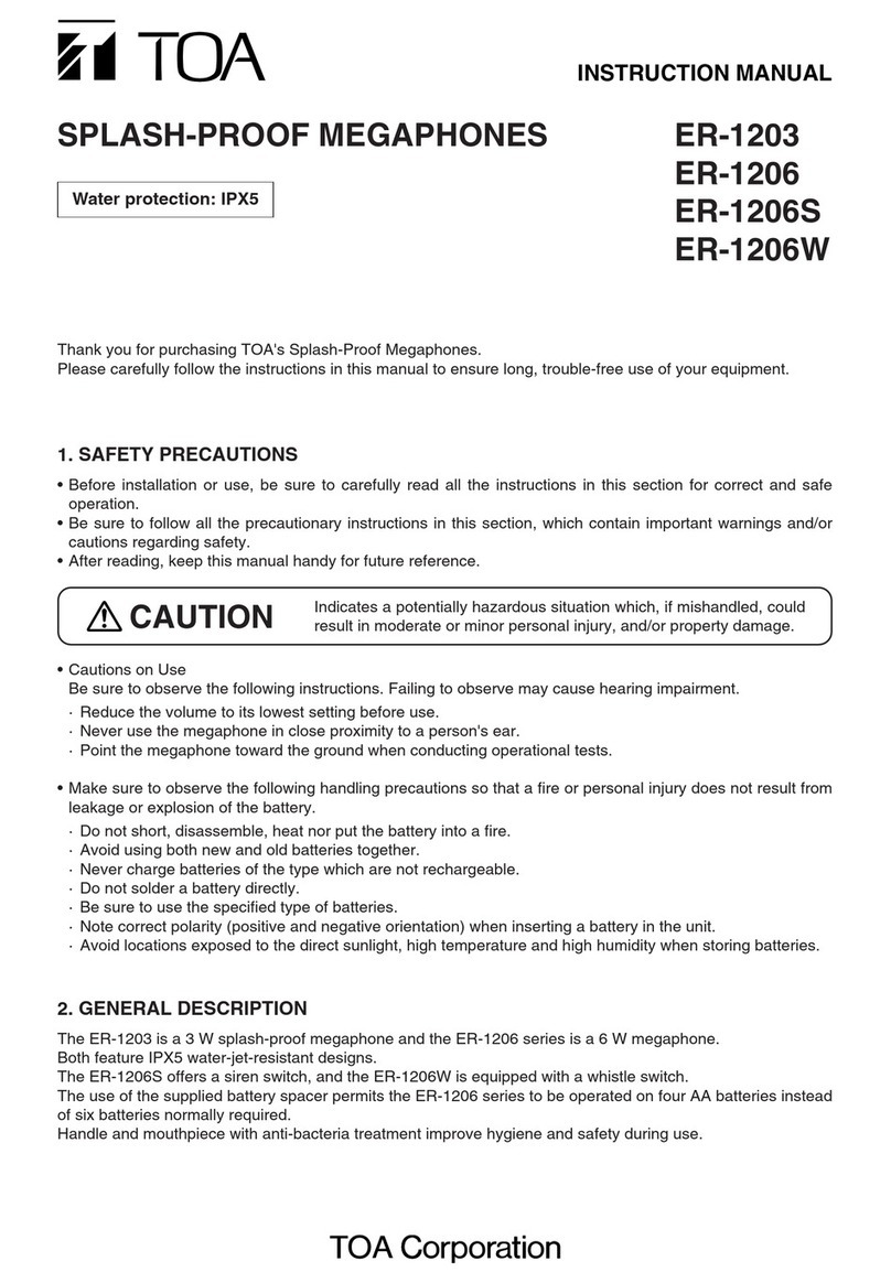 Toa ER-1203 User manual