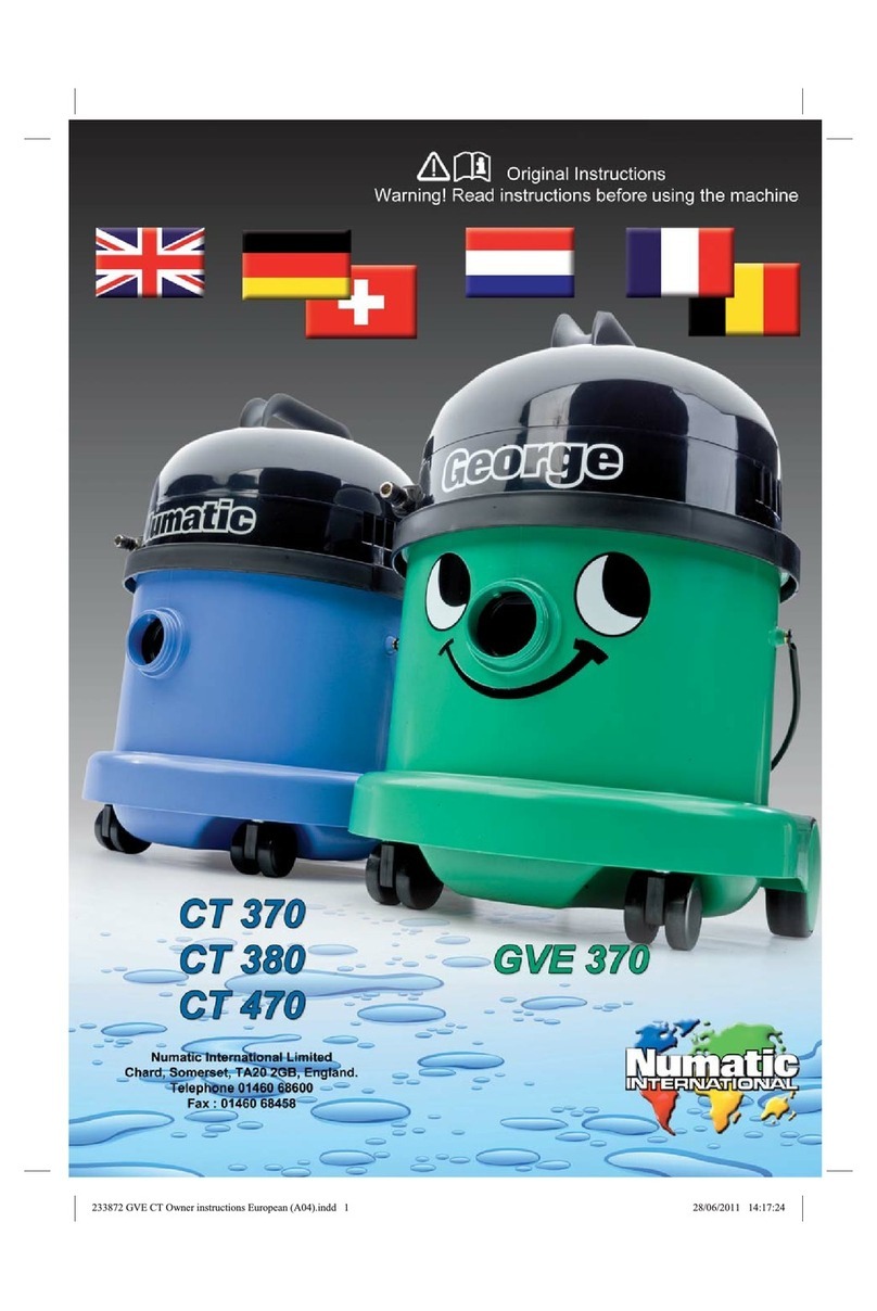 Numatic CT 370 Original instructions