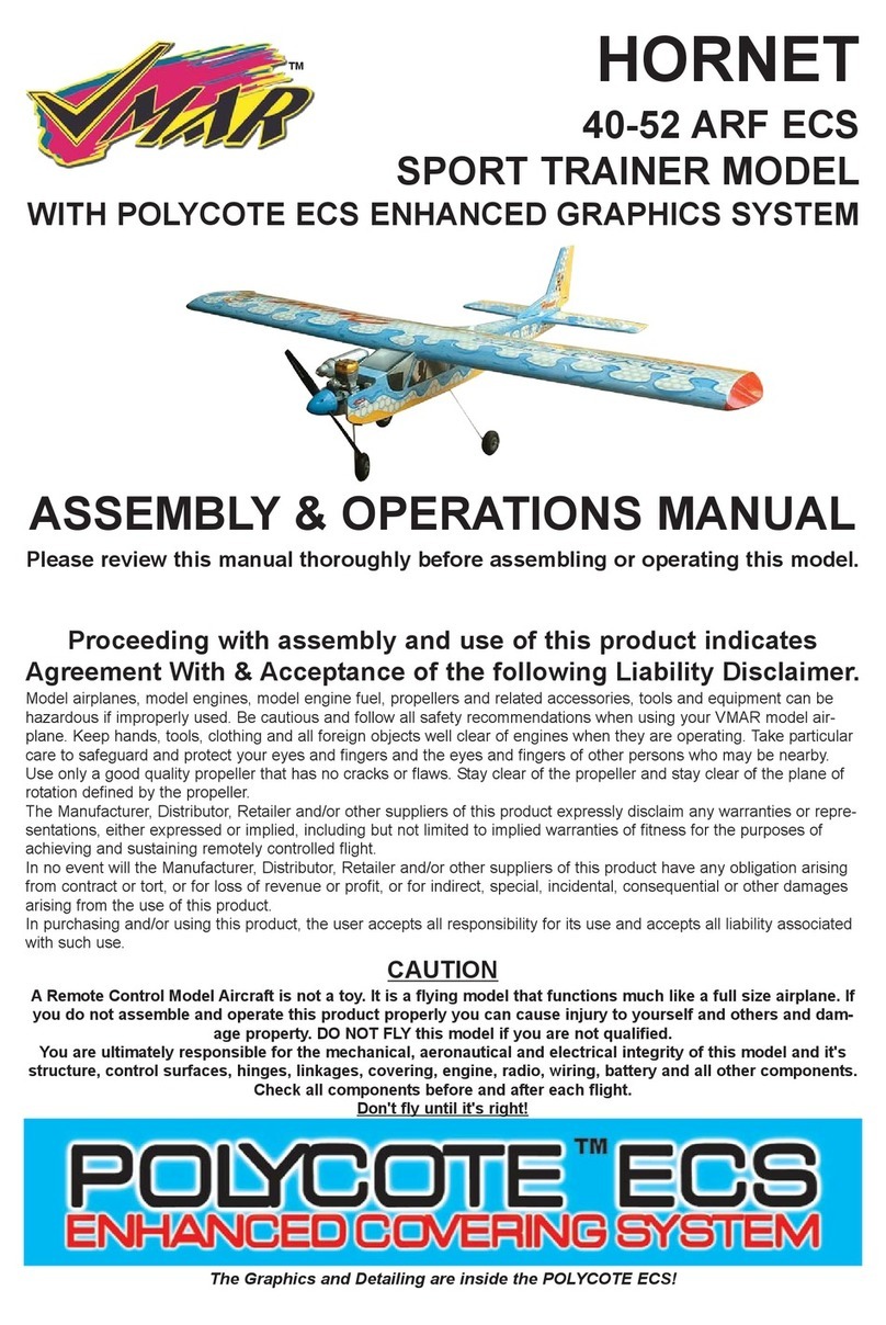 Richmond HORNET 40-52 ARF ECS Assembly & operation manual