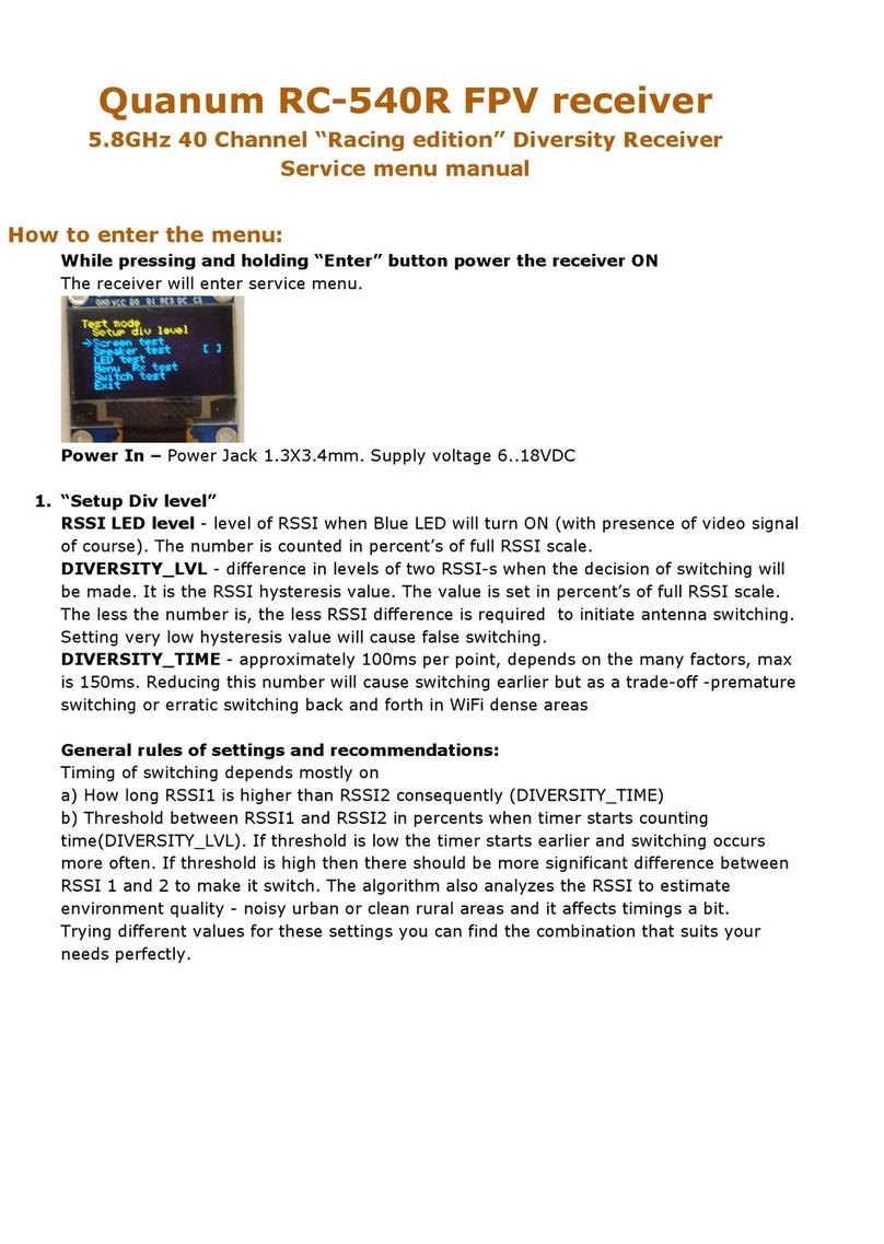 Quanum RC-540R Service manual