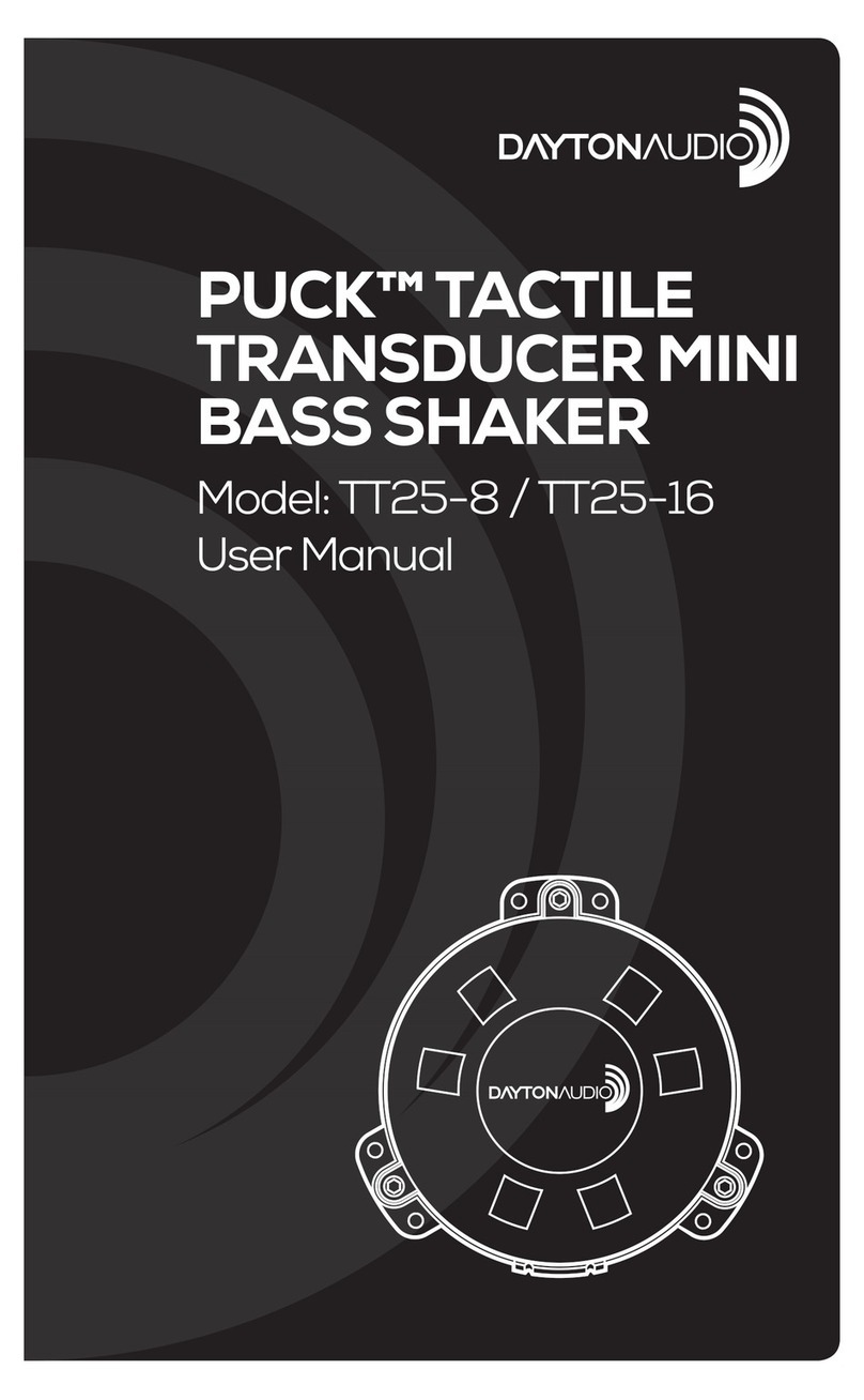 DaytonAudio TT25-8 user manual