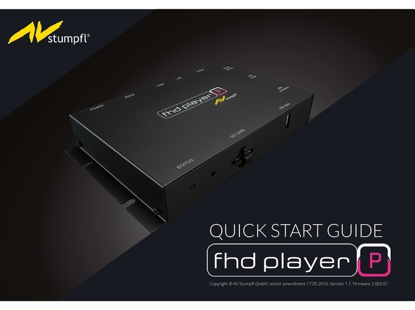 AVstumpfl FHD Player quick start guide