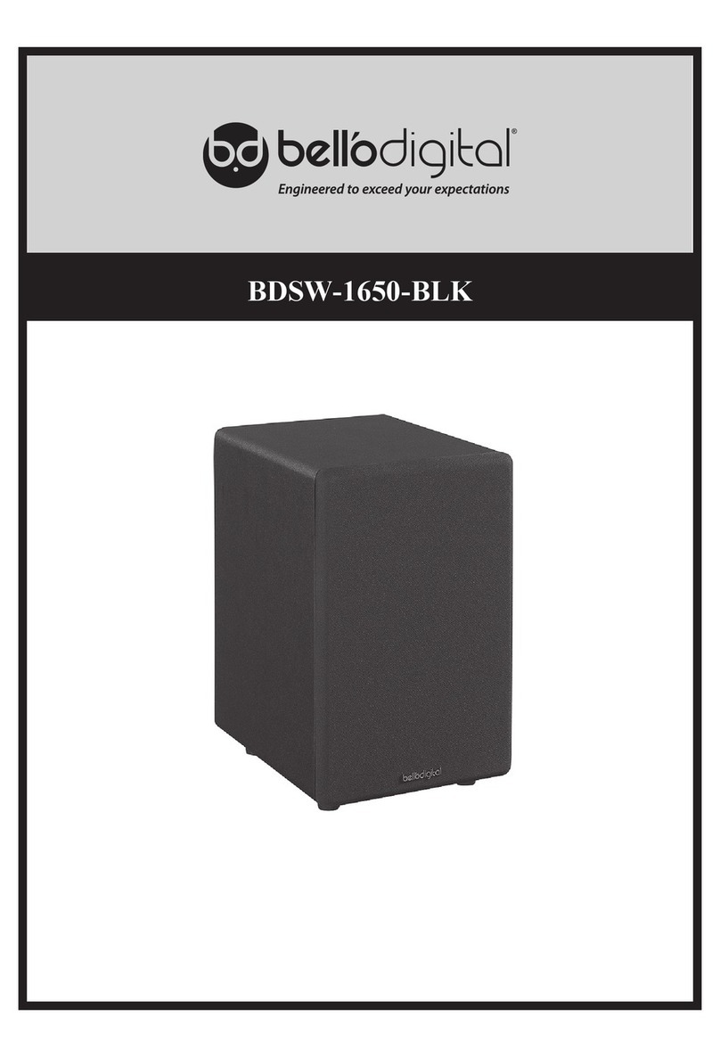 Bellodigital BDSW-1650-BLK Assembly instructions