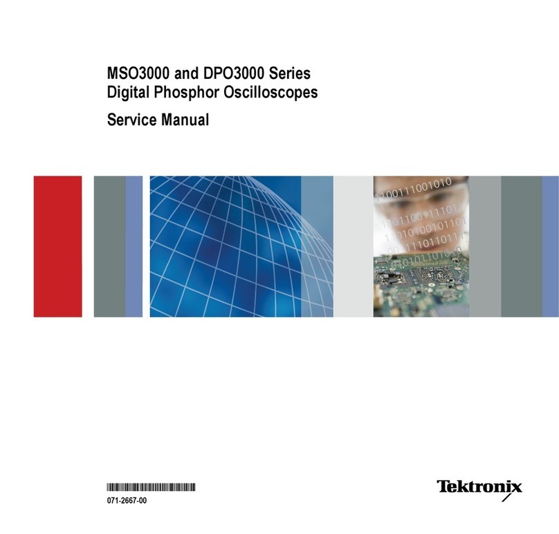Tektronix MSO3000 Series Service manual