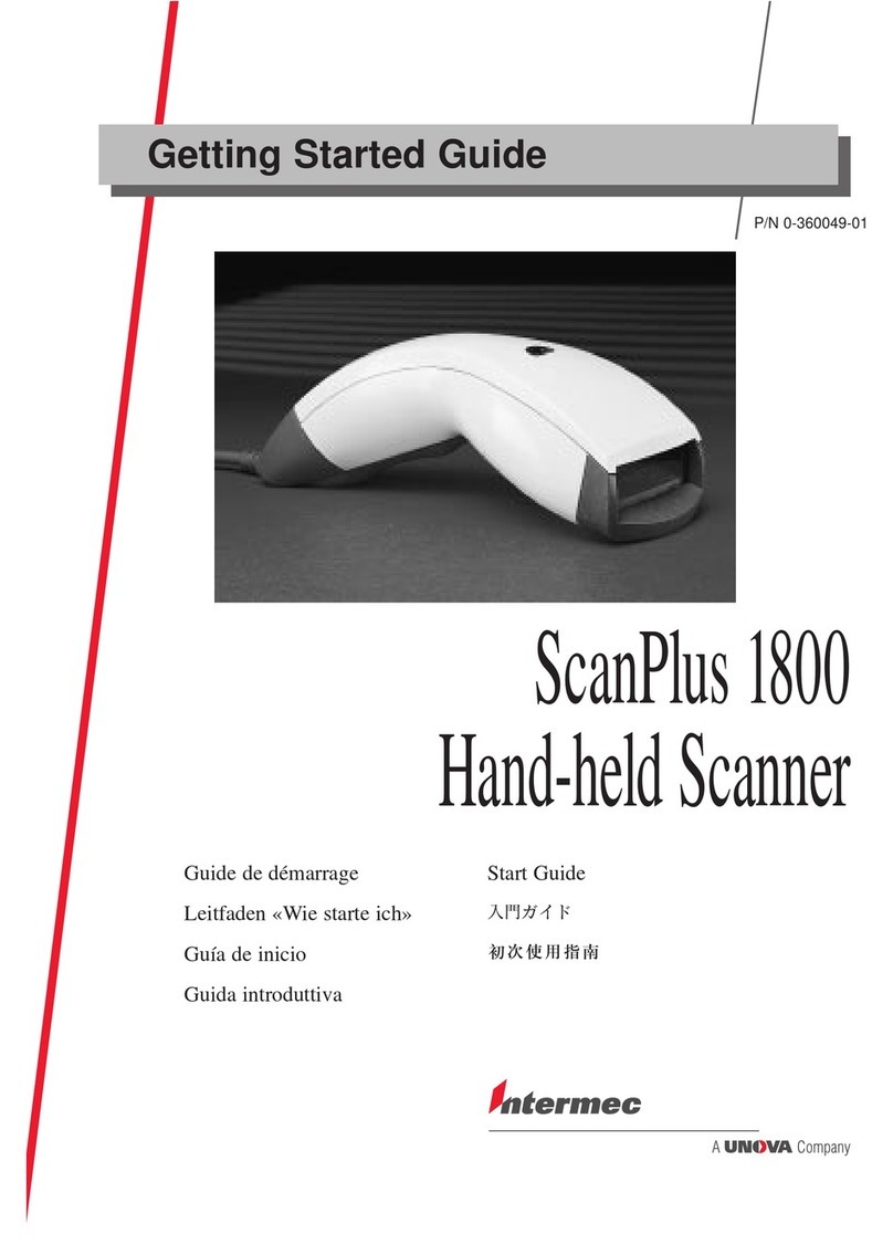 Intermec ScanPlus 1800 Getting started guide