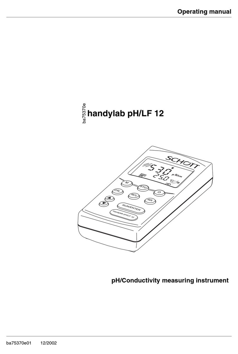 SI Analytics handylab pH LF 12 operating manual