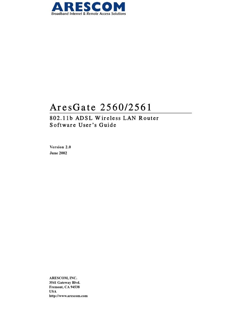 ARESCOM AresGate 2560 Software user manual