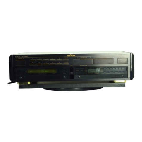 Revox B260 operating instructions