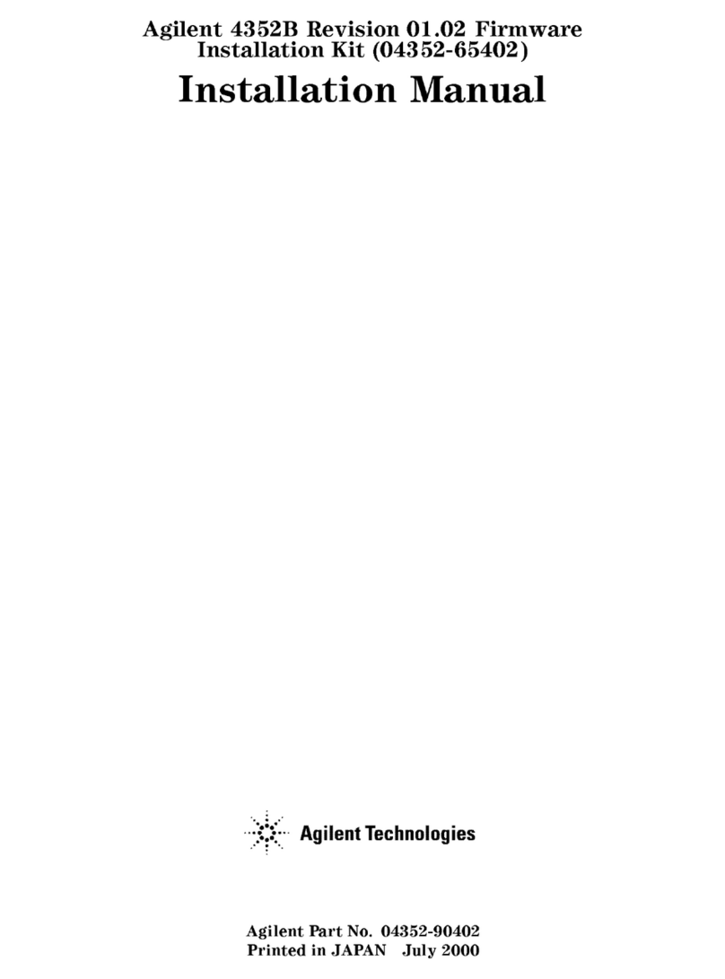 Agilent Technologies 4352B User manual Agilent Technologies 4352B User manual