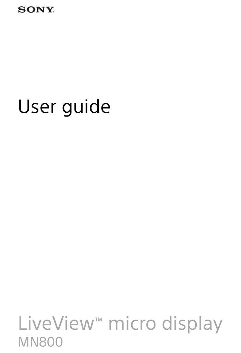 Sony LiveView mn800 User manual