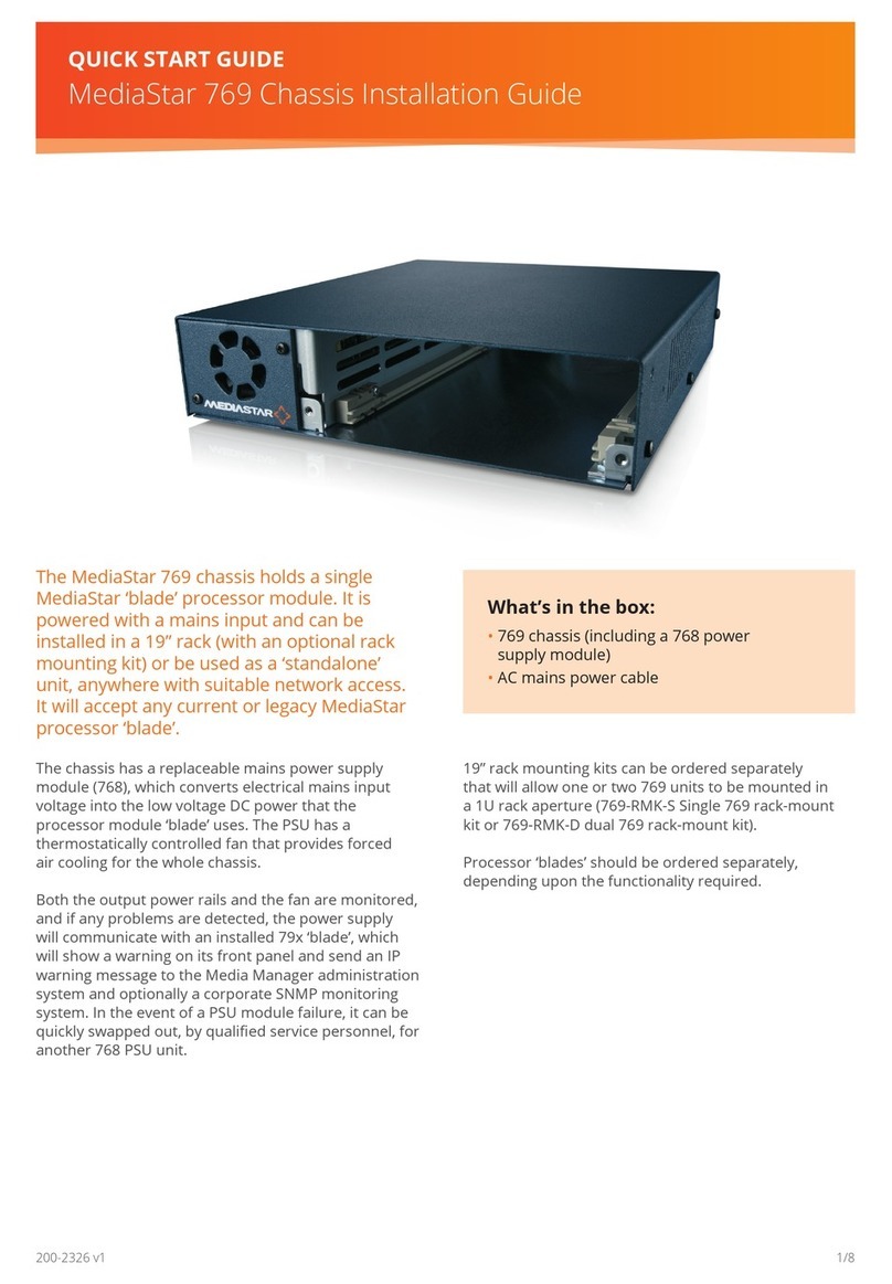 Mediastar 769 User manual