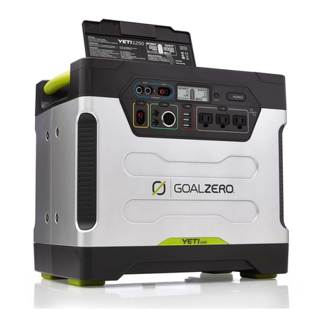 GOAL ZERO Yeti 1250 User manual