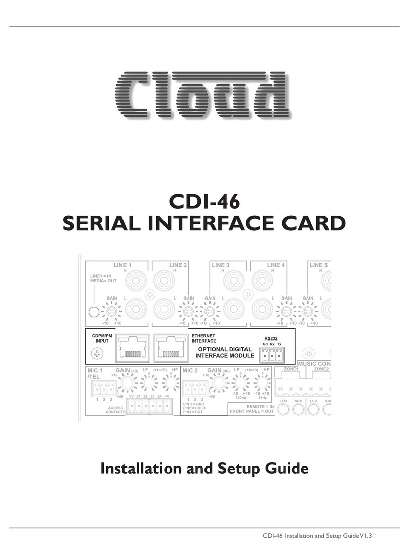 Cloud CDI-46 Installation and setup guide Cloud CDI-46 Installation and setup guide