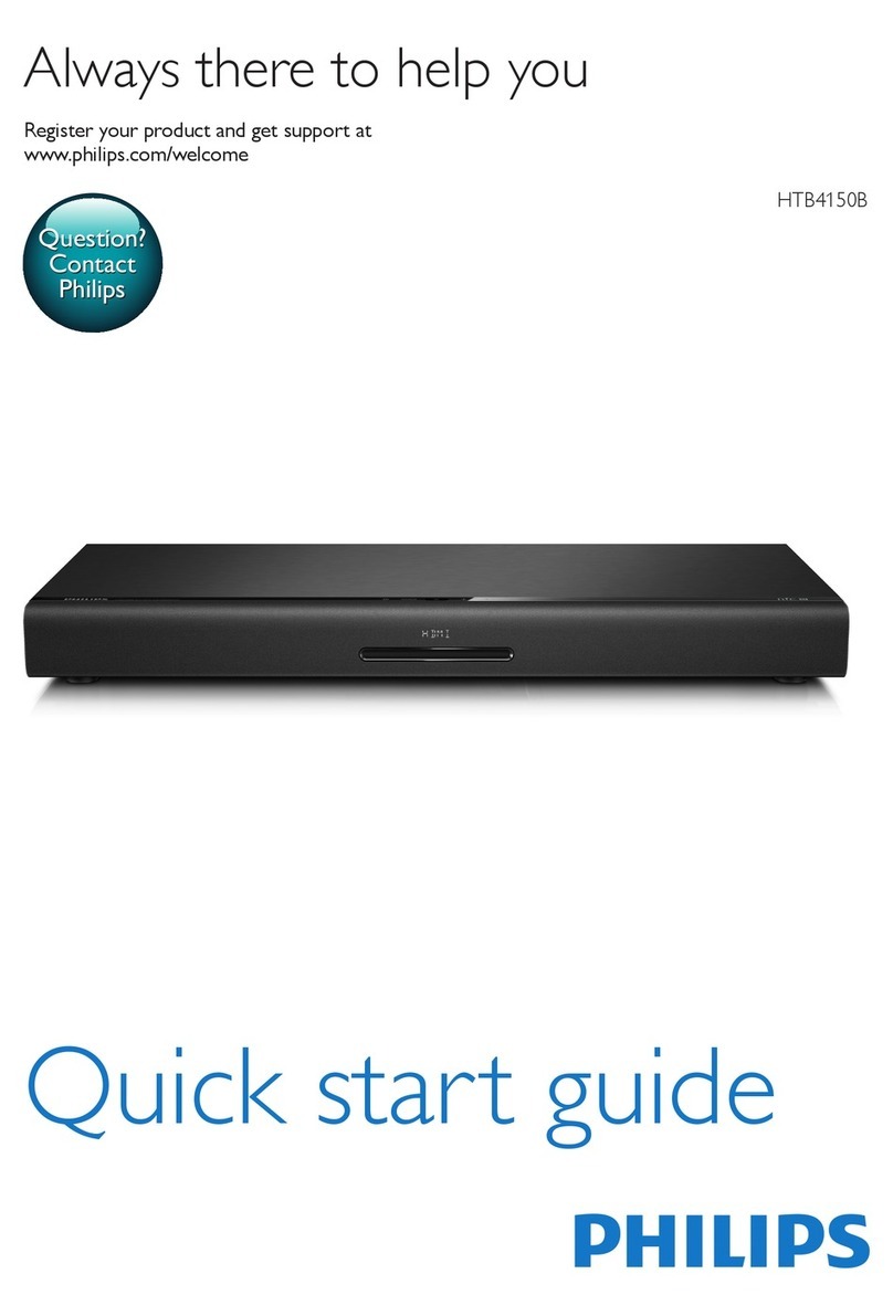 Philips HTB4150B quick start guide