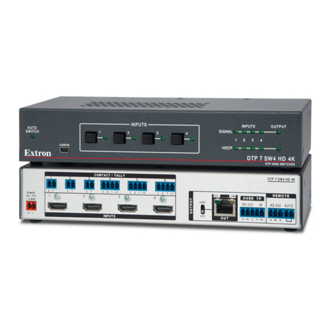 Extron electronics DTP T SW4 HD 4K User manual Extron electronics DTP T SW4 HD 4K User manual