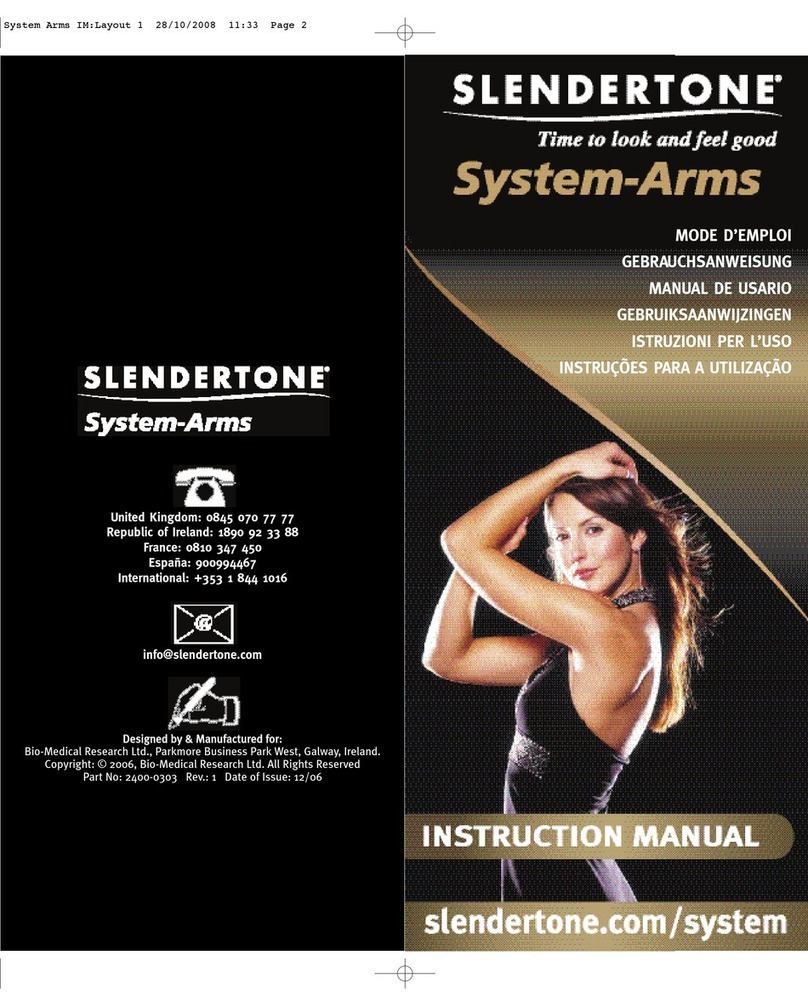 Slendertone System Arms instruction manual