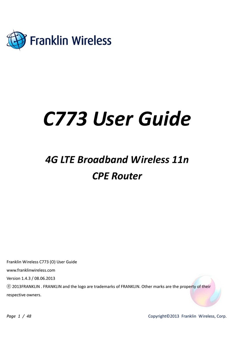 Franklin Wireless C773 User manual