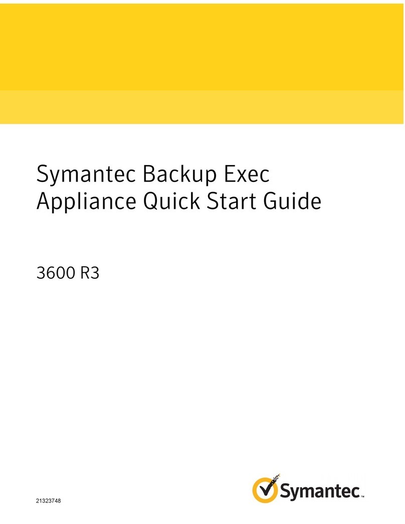 Symantec Backup Exec 3600 R3 User manual
