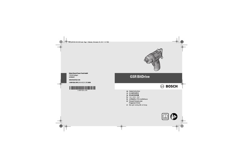 Bosch GSR BitDrive User manual