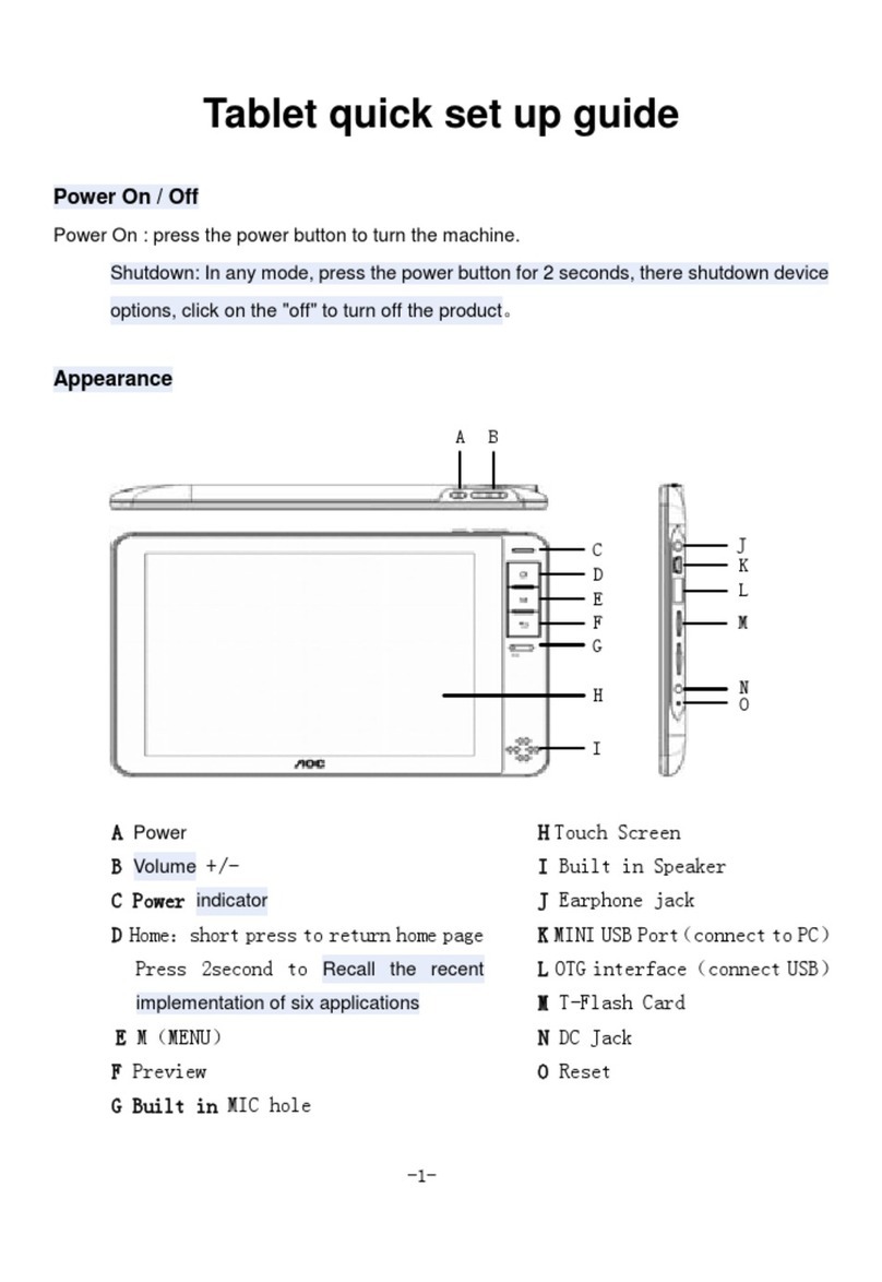 AOC E800 User manual