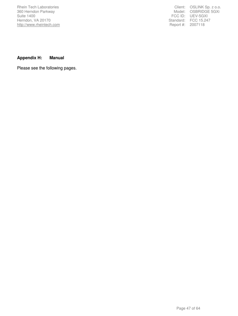 OSBRiDGE 5XLi Configuration manual