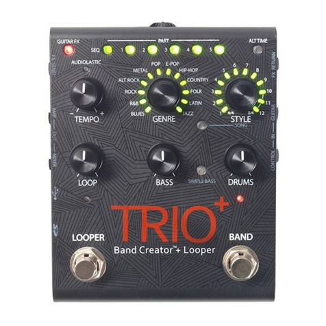 digi-tech TRIO+ Band Creator+ Looper User manual digi-tech TRIO+ Band Creator+ Looper User manual