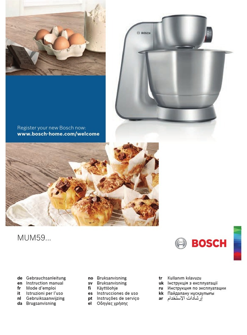 Bosch MUM59 Series User manual
