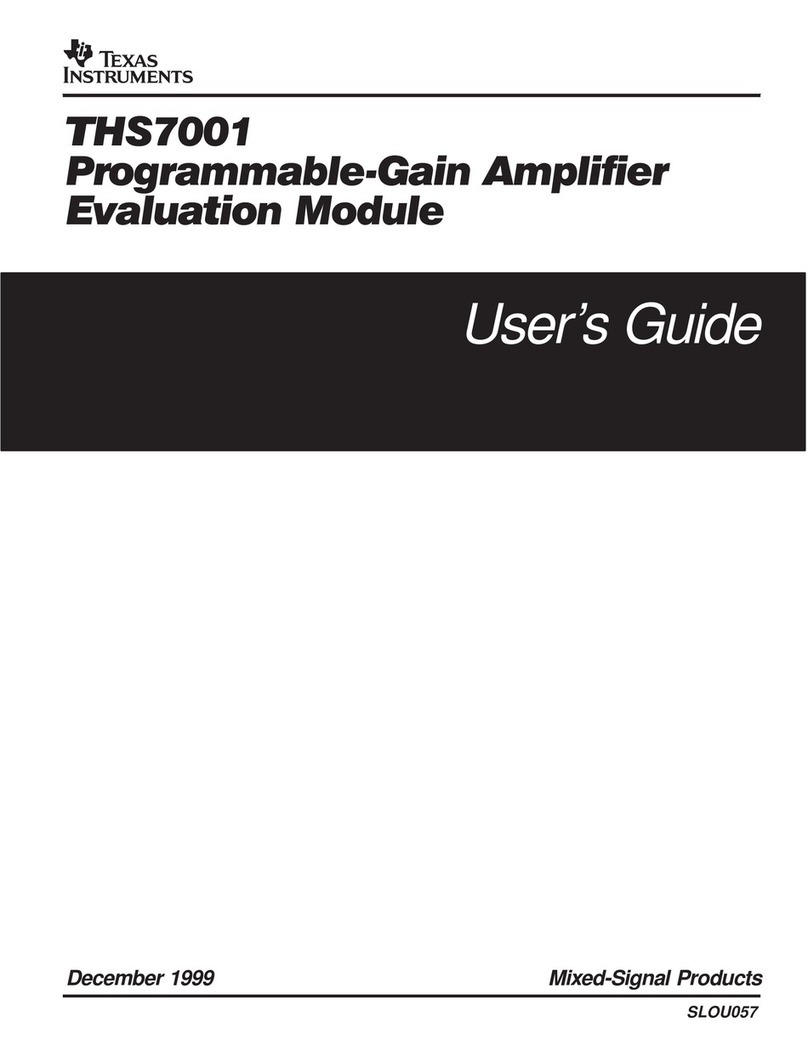 Texas Instruments THS7001 User manual Texas Instruments THS7001 User manual