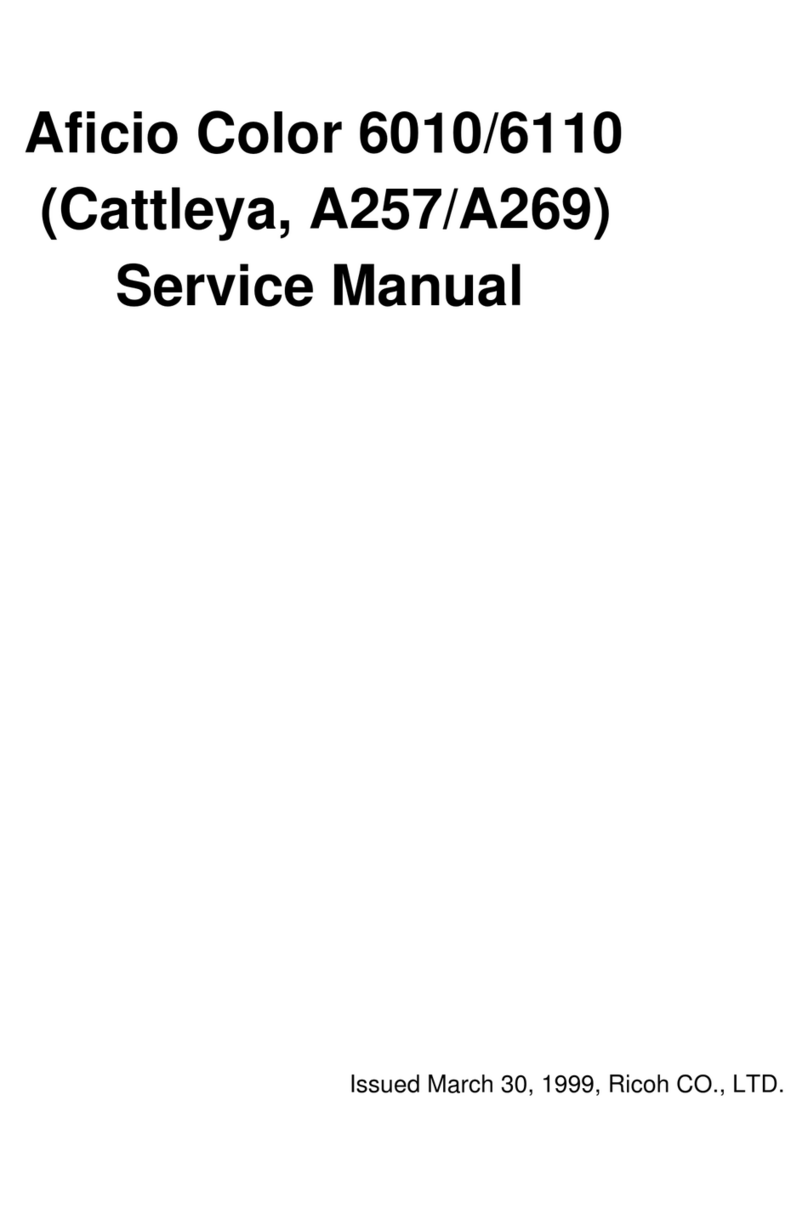 Ricoh Aficio Color 6010 User manual