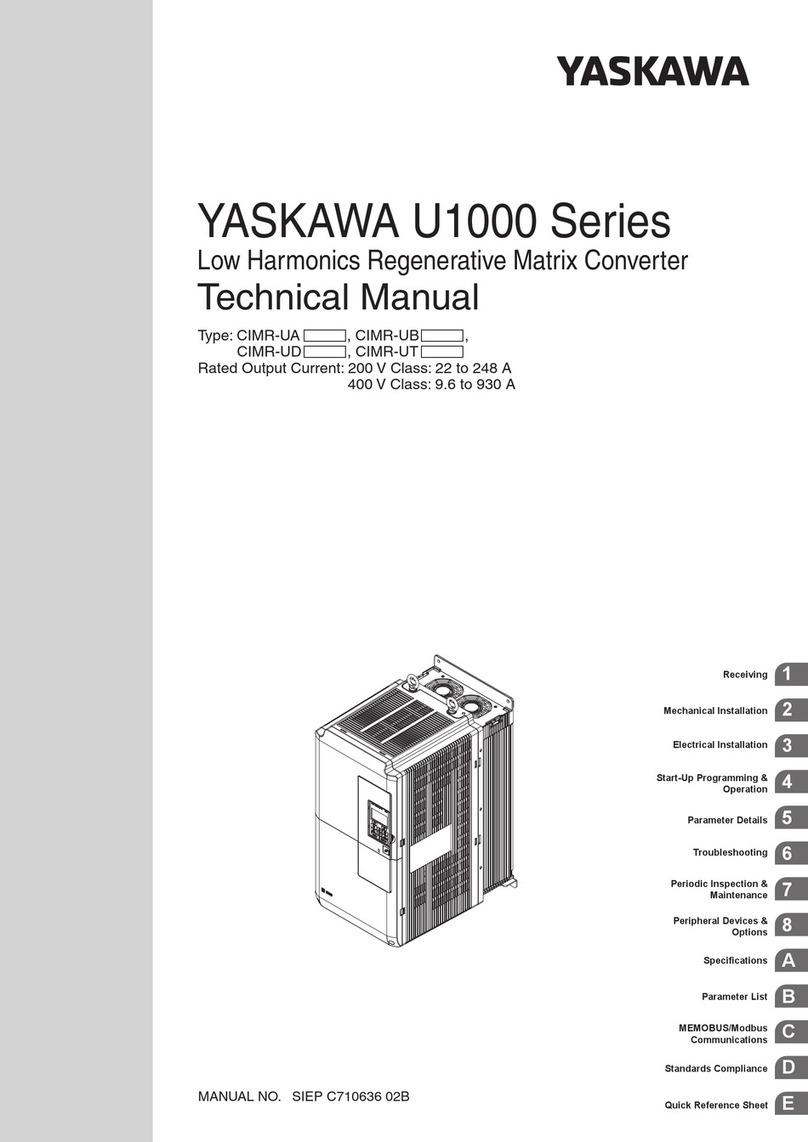 YASKAWA U1000 Series Technical manual