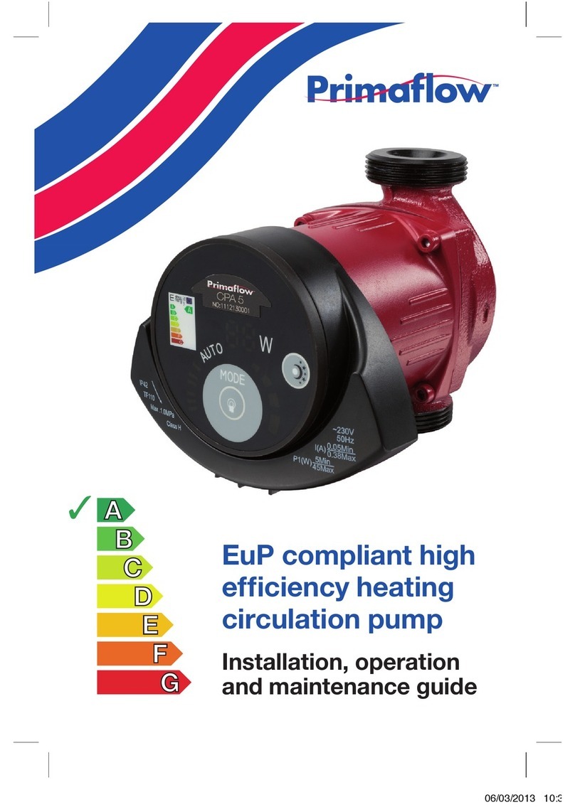 Primaflow CPA series Installation, operation and maintenance guide