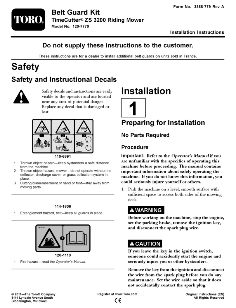 Toro TimeCutter ZS 3200 User manual