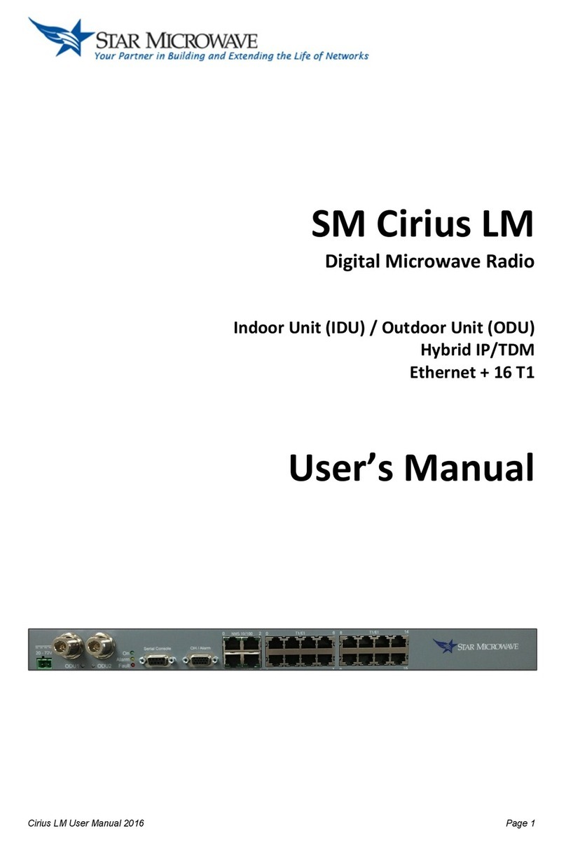 Star Microwave SM Cirius LM user manual