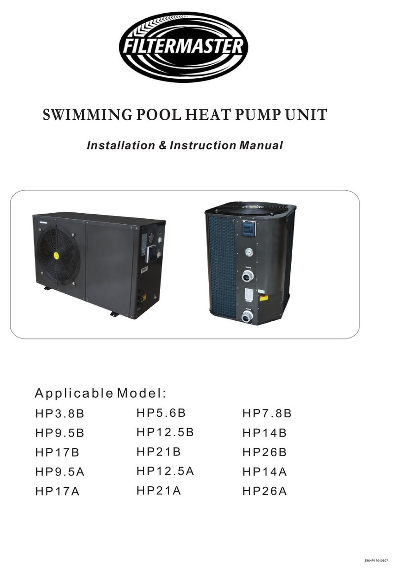 Filtermaster HP3.8B Installation instructions manual