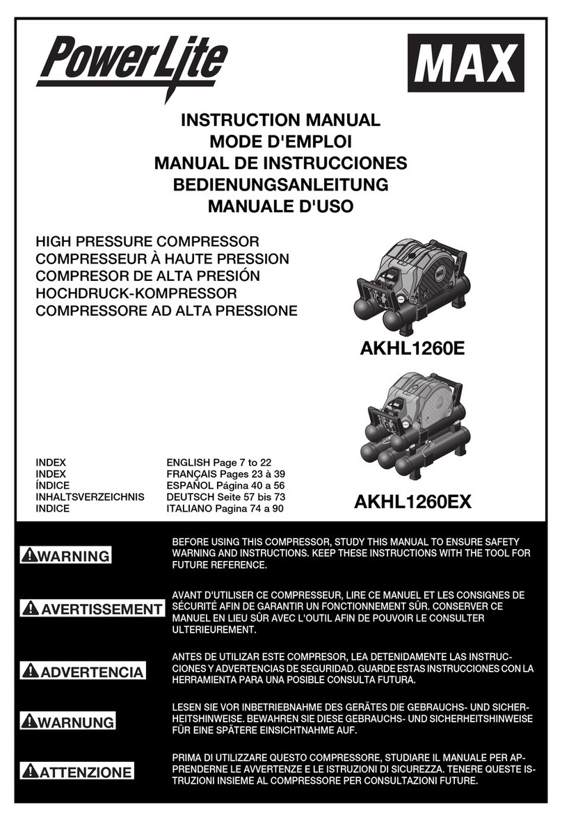 Max AKHL1260E Powerlite instruction manual