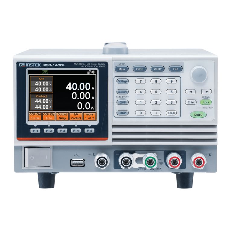 GW Instek PSB-1400L User manual