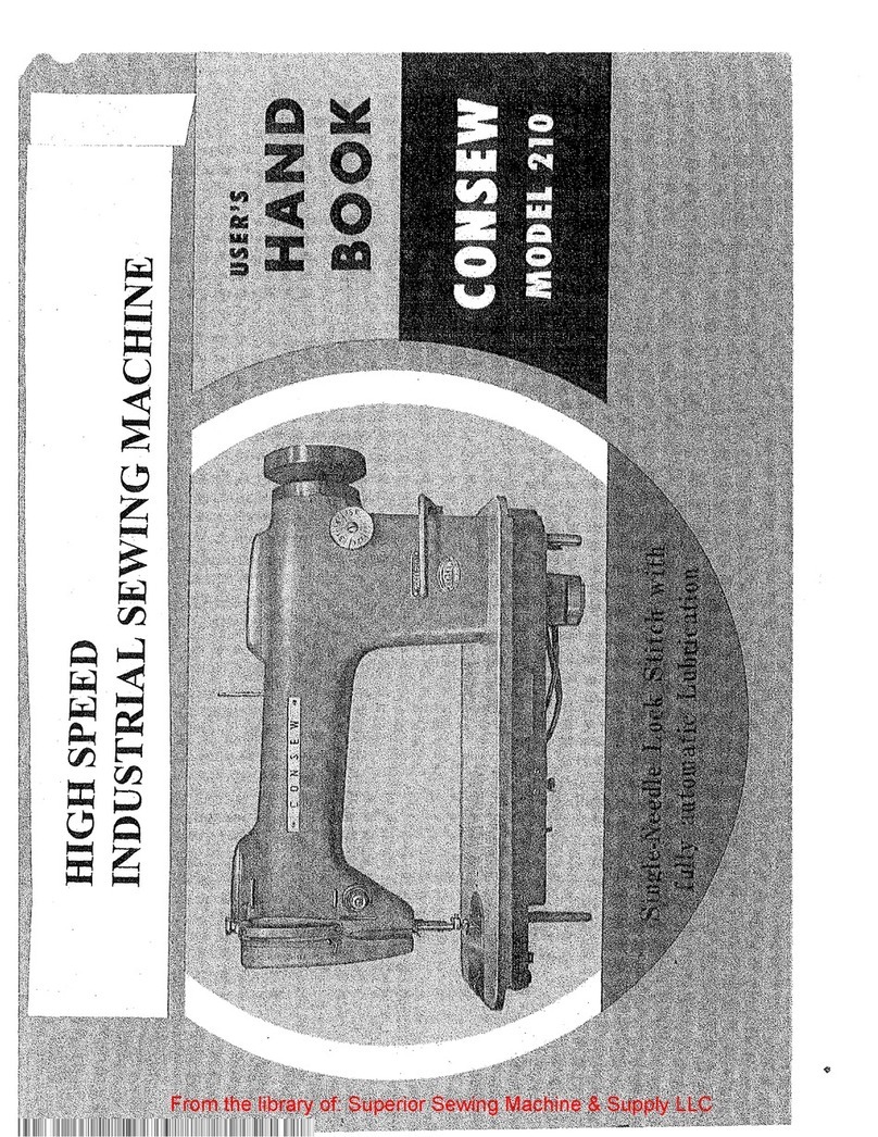 Consew 210 Instruction Manual
