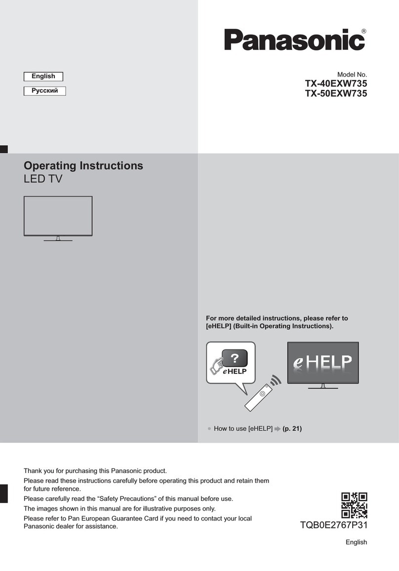 Panasonic TX-40EXW735 User manual