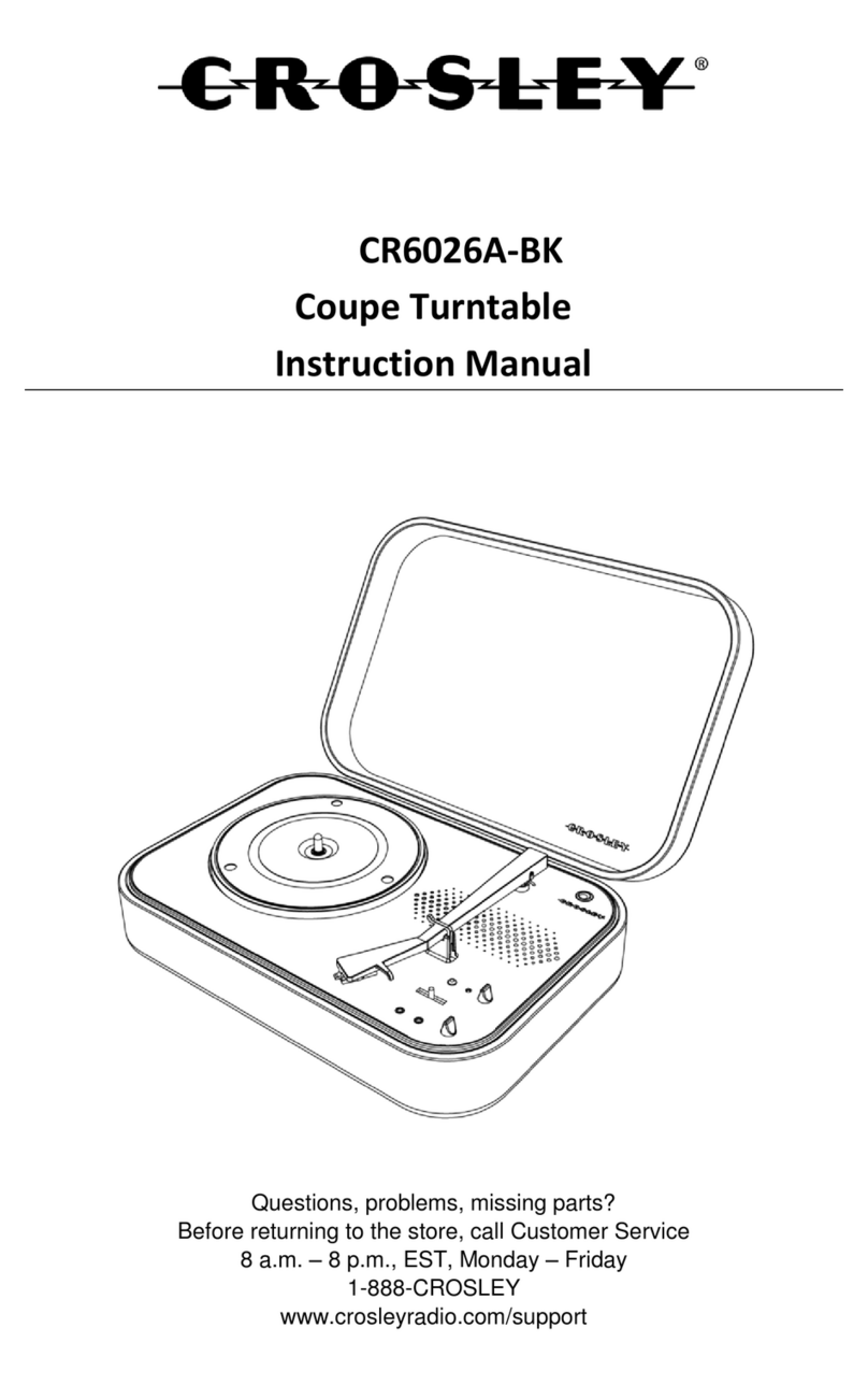 Crosley CR6026A-BK instruction manual