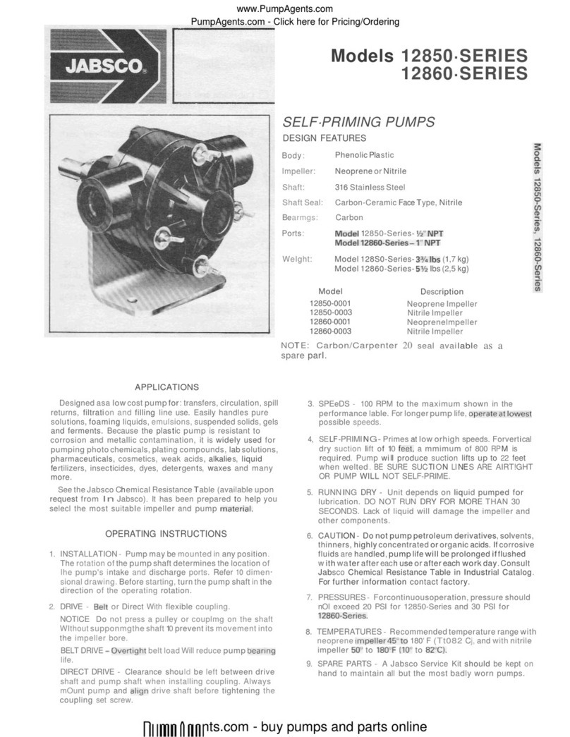 JABSCO 1285O SERIES User manual