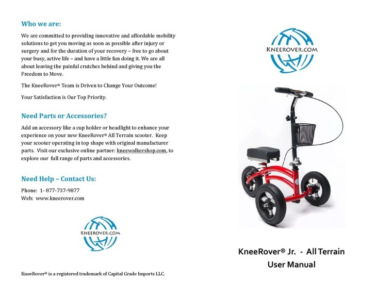 KneeRover KneeRover Jr. All Terrain User manual