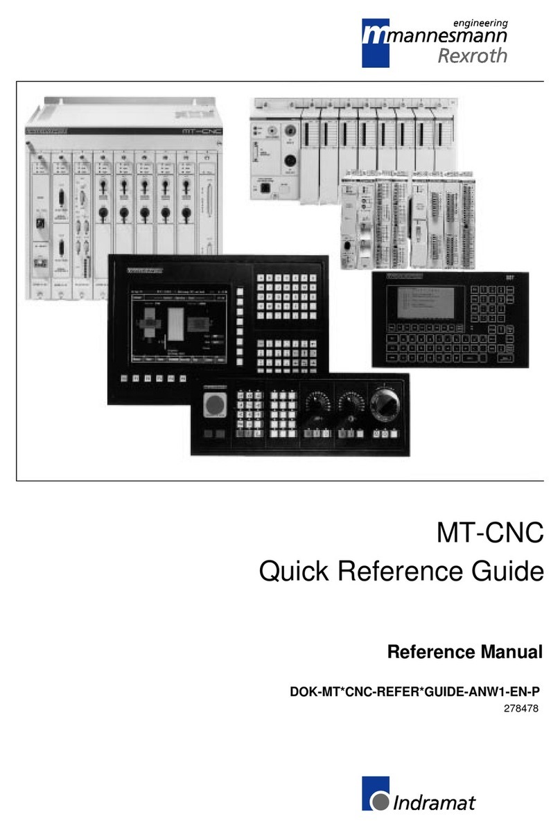 Mannesmann MT-CNC Quick reference guide