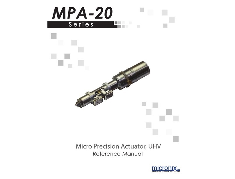 Micronix MPA-20 series User manual